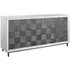 Checkerboard 4 Door Gray Cabinet by Uttermost