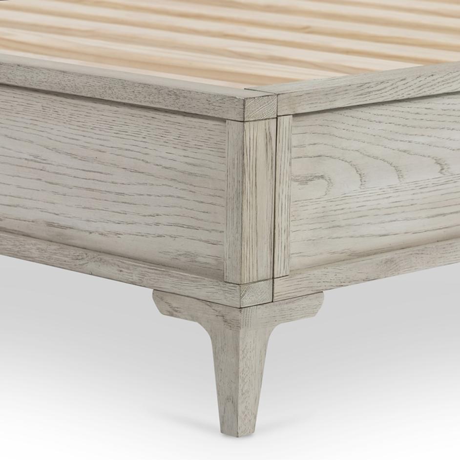 Viggo Bed In Vintage White Oak In Queen by FOUR HANDS
