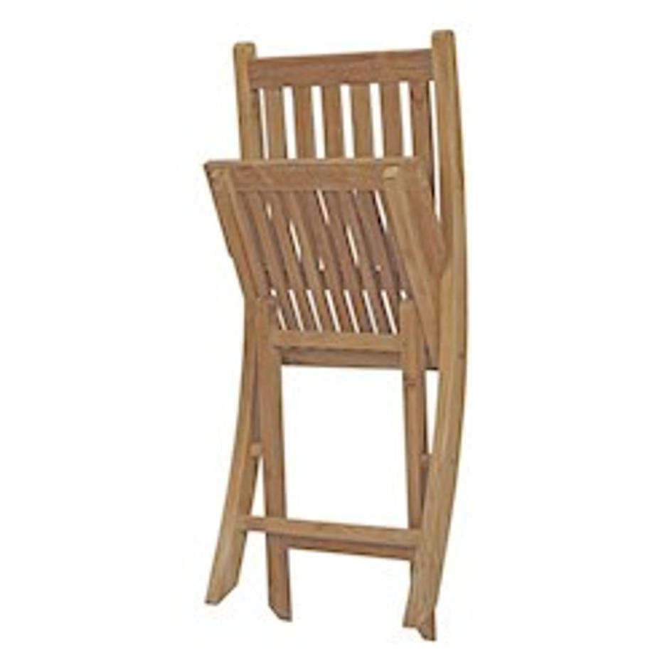 Quay Outdoor Patio Teak Folding Chair In Natural by Modway Furniture