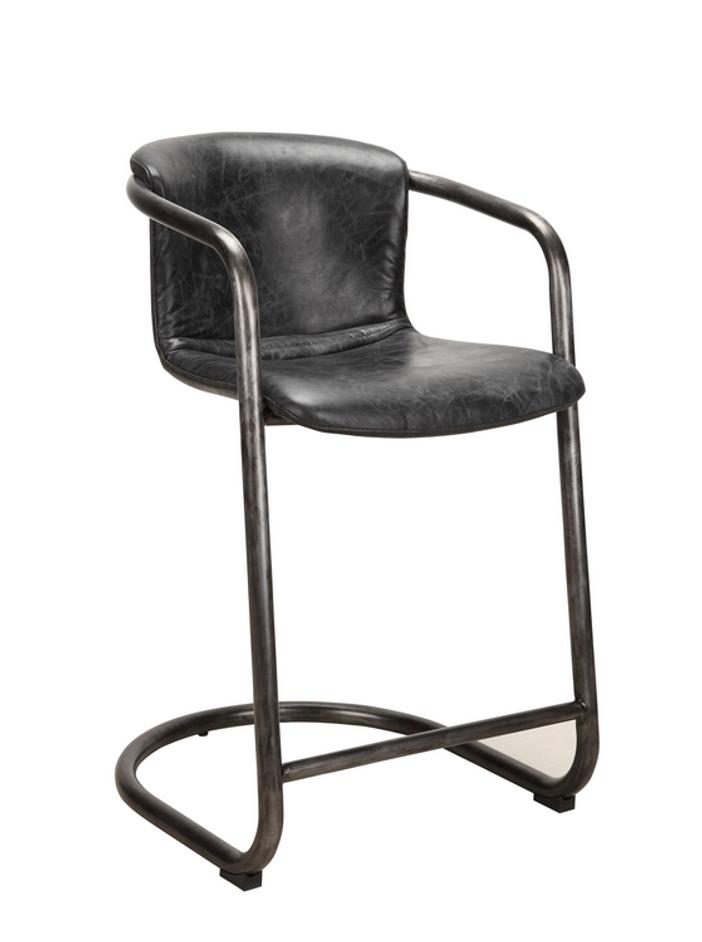 FREEMAN COUNTER STOOL ANTIQUE BLACK by Moes Home