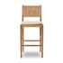 Dara Bar Stool In Broadway Dune And Natural Paper Cord And Toasted Ash by Four Hands