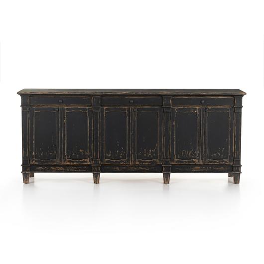 Marjorie Sideboard In Distressed Black by FOUR HANDS