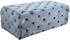Debbie Ottoman/Bench In Sky Blue Velvet by Meridian Furniture