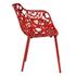 ORO ALUMINUM CHAIR (WITH ARMS) - RED by LeisureMod