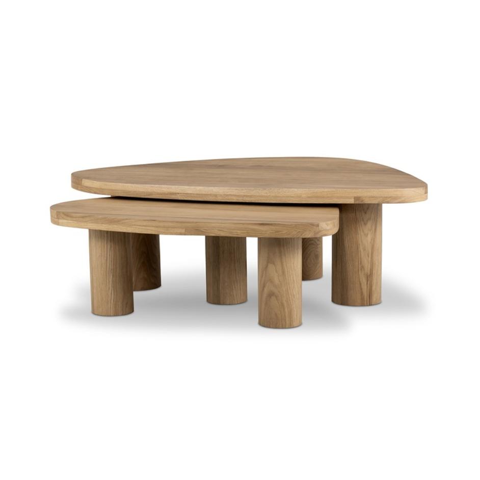 Zion Nesting Coffee Table Set - Natural Oak by Four Hands