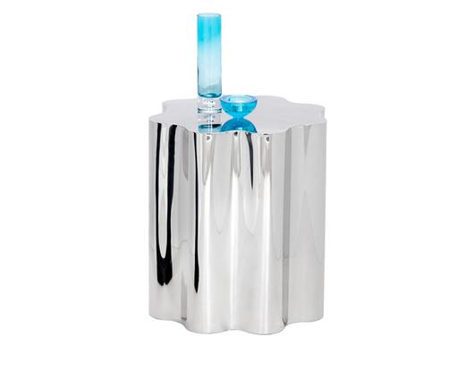 DAHLIA SIDE TABLE - STAINLESS STEEL by Sunpan