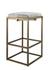 Shelby Hide Bar Stool, White by Jamie Young