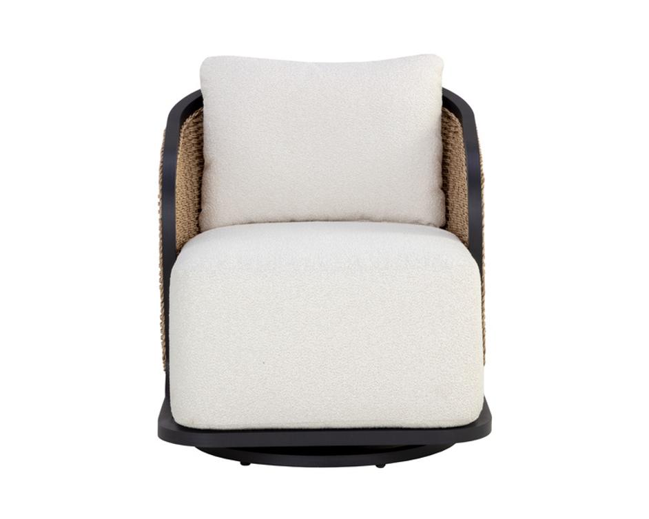 BORA SWIVEL ARMCHAIR - LOUIS CREAM by Sunpan