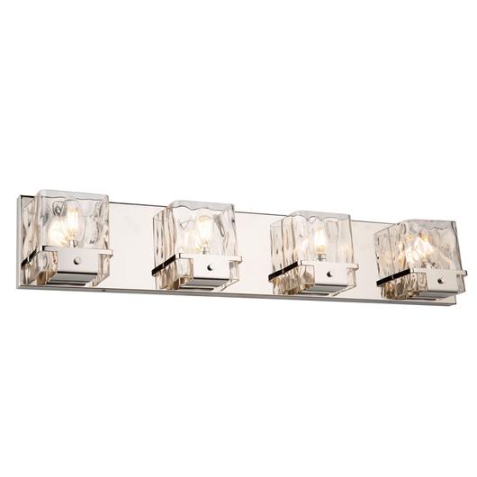 Wiltshire 4 Light Wall Light in Polished Nickel by Artcraft