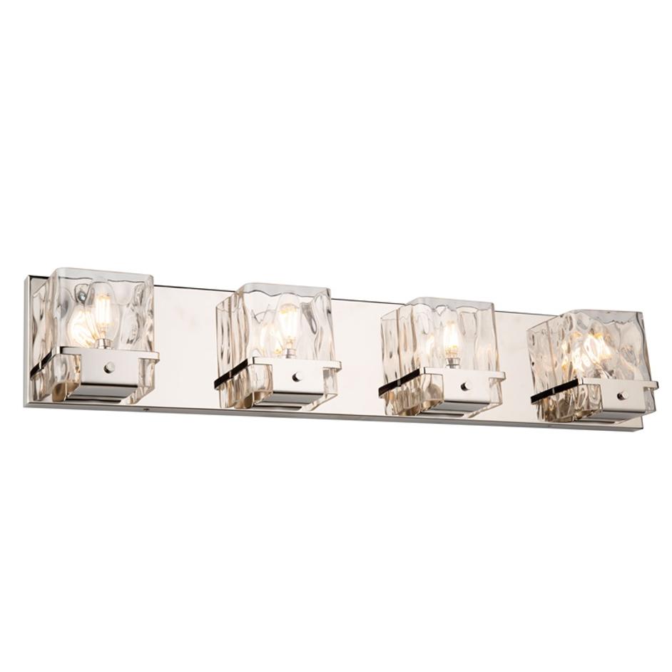 Wiltshire 4 Light Wall Light in Polished Nickel by Artcraft