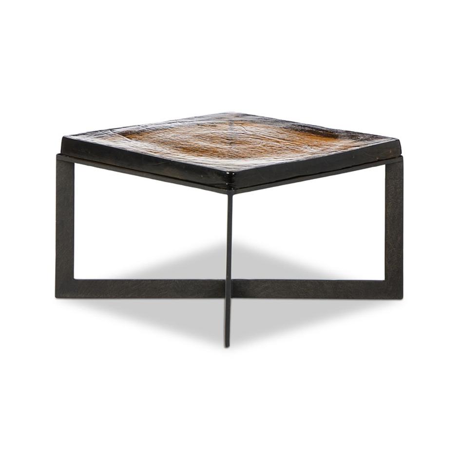 Lennie Cast Glass Bunching Table - Amber Cast Glass by Four Hands