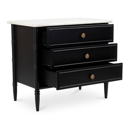 Eleanor Nightstand Black by Moes Home
