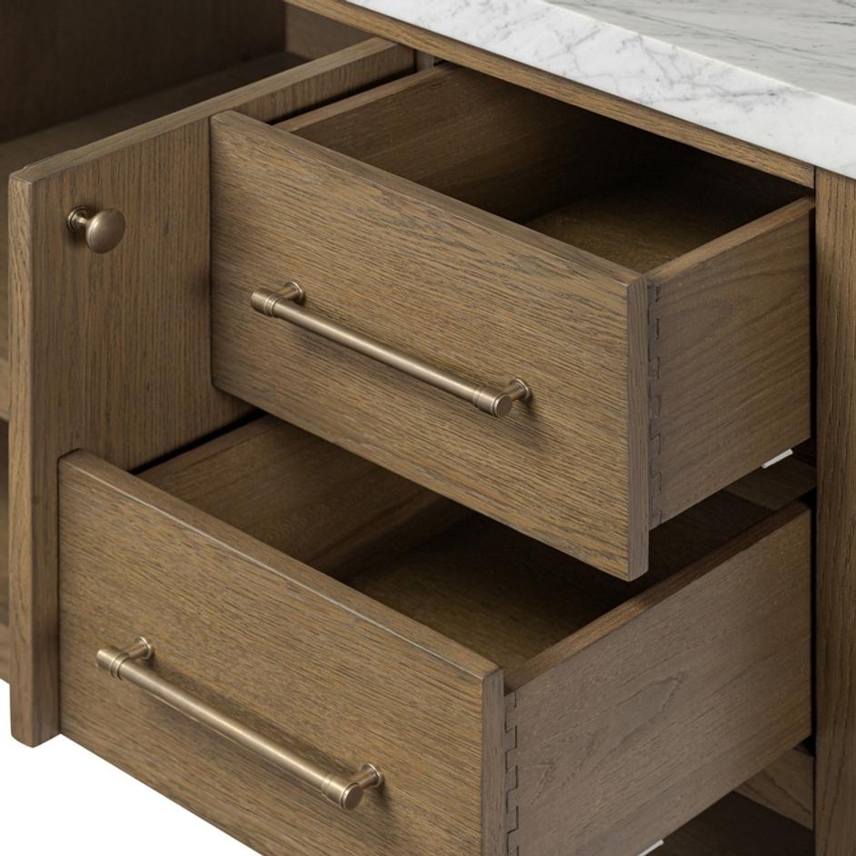 Anthem Single Wide Vanity - Washed Natural Veneer by Four Hands