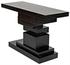 Platoon Industrial Steel Console in Matte Black by Noir Furniture