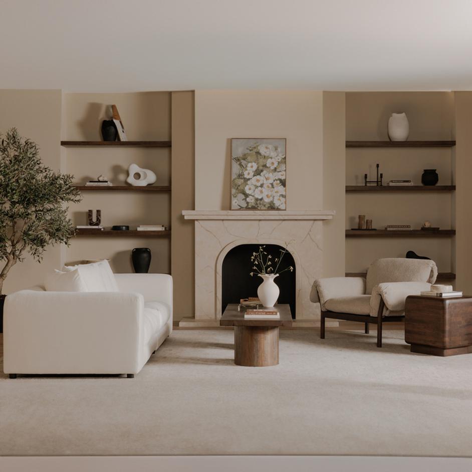 Davie Sofa Warm White by Moes Home