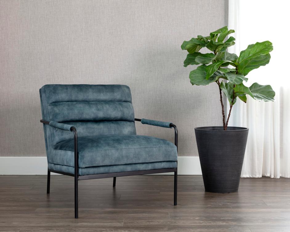 TRISTEN LOUNGE CHAIR - NONO PETROL by Sunpan