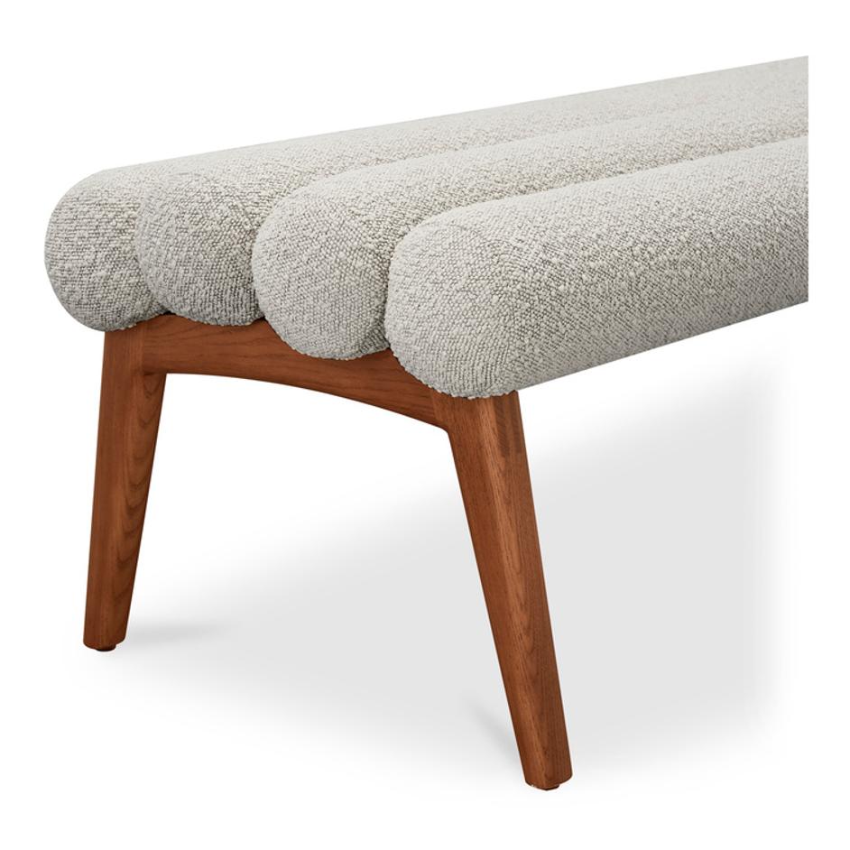 Arlo Bench Off White by Moes Home