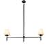 Dodie Linear Chandelier In Jet Black by FOUR HANDS