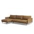 Melle 2-Piece Sectional In Lipari Camel And Ebony Steel by Four Hands