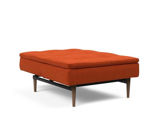 DUBLEXO CHAIR in ELEGANCE PAPRIKA FABRIC WITH Dark Wood LEGS 506 by INNOVATION USA