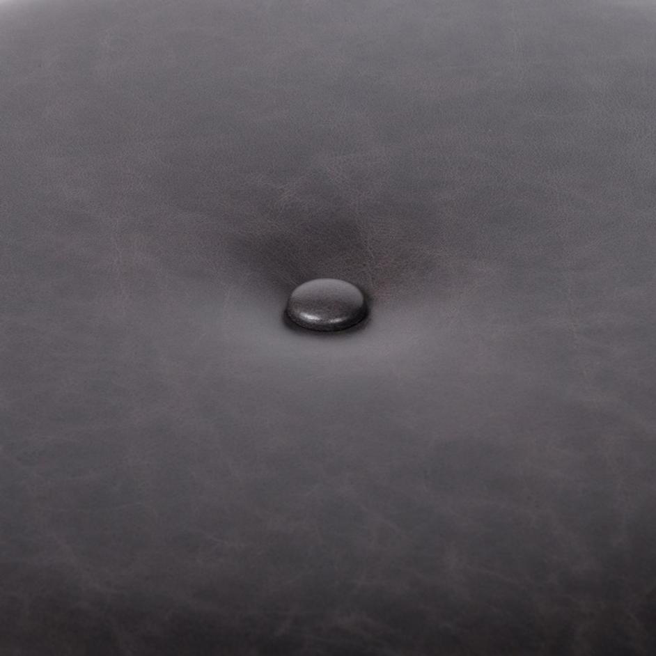 Edwyn Small Ottoman In Sonoma Black by FOUR HANDS