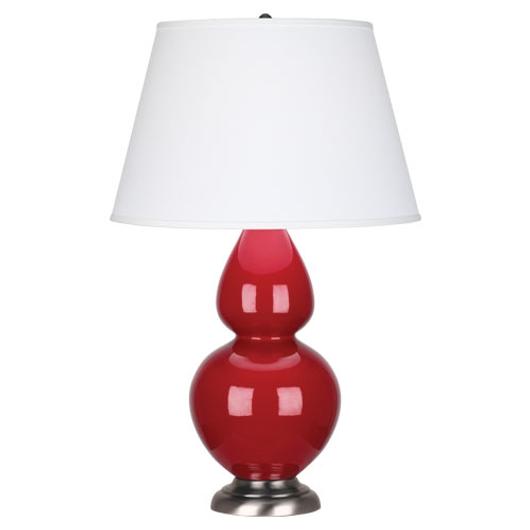 Ruby Red Double Gourd Table Lamp by Robert Abbey