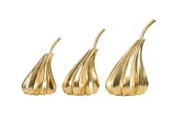 Hand Dipped Pears Set of 3, Gold Leaf by PHILLIPS COLLECTION