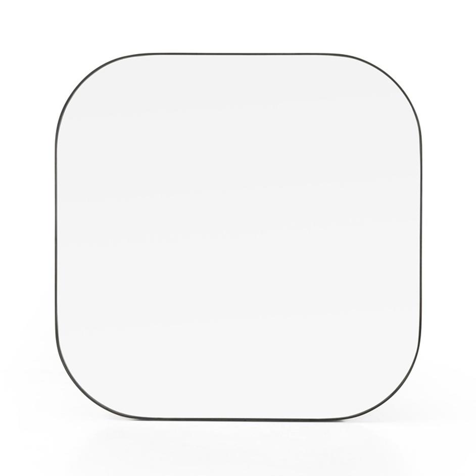 Bellvue Square Mirror - Rustic Black by Four Hands