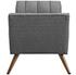 Vestry Medium Upholstered Fabric Bench In Gray by Modway Furniture