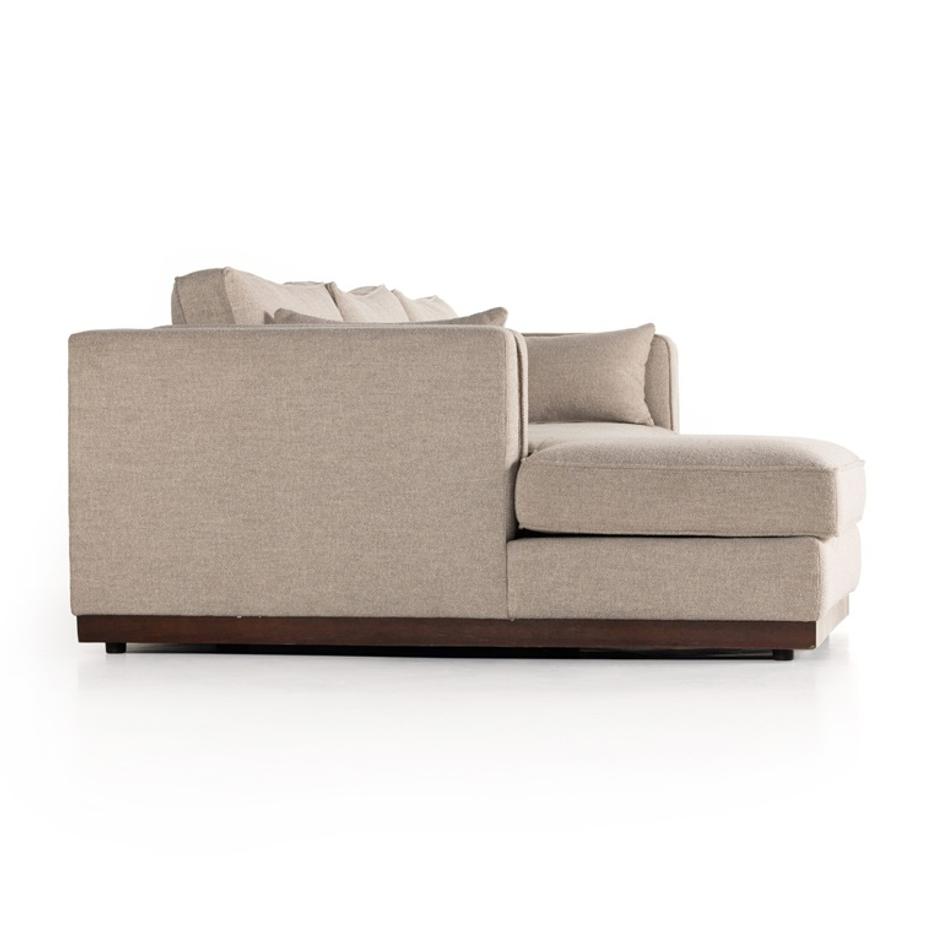 Lawrence 2-Piece Sectional W/ Chaise - Nova Taupe by Four Hands