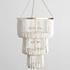 Amanda Beaded Chandelier White by Classic Home