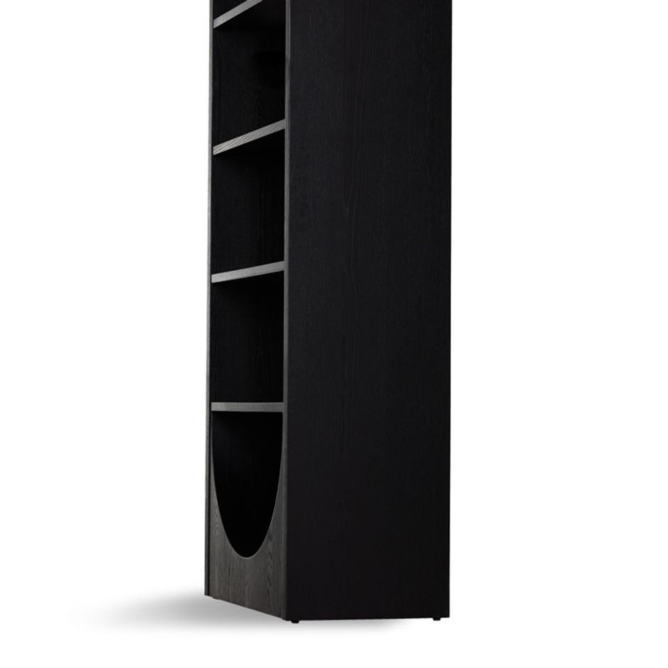 Higgs Bookcase - Brushed Ebony Oak Veneer by Four Hands