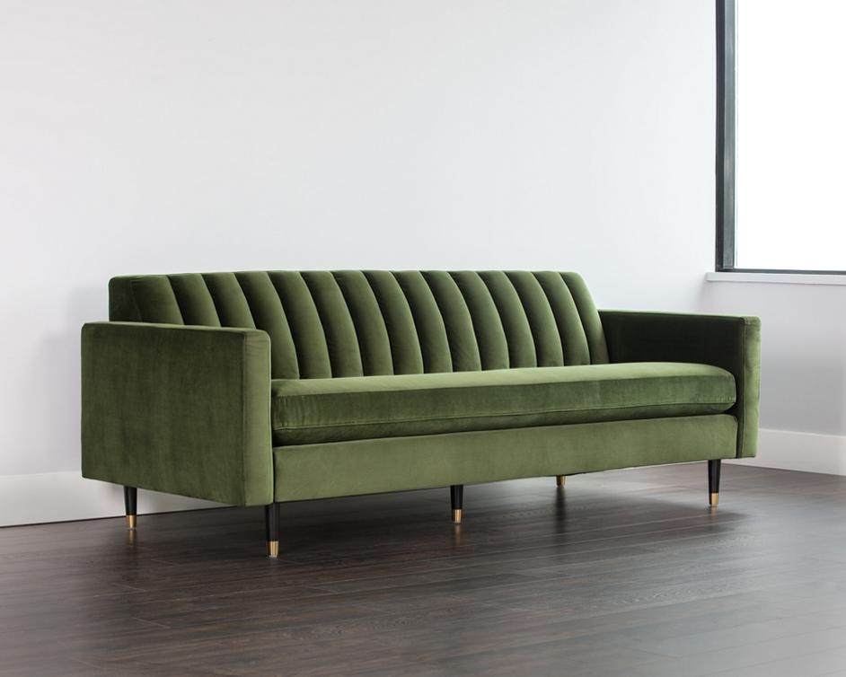 Yosi Sofa - Moss Green by Sunpan