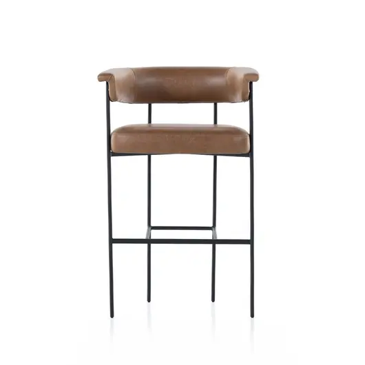 Carrie Bar Stool - Chaps Saddle by Four Hands
