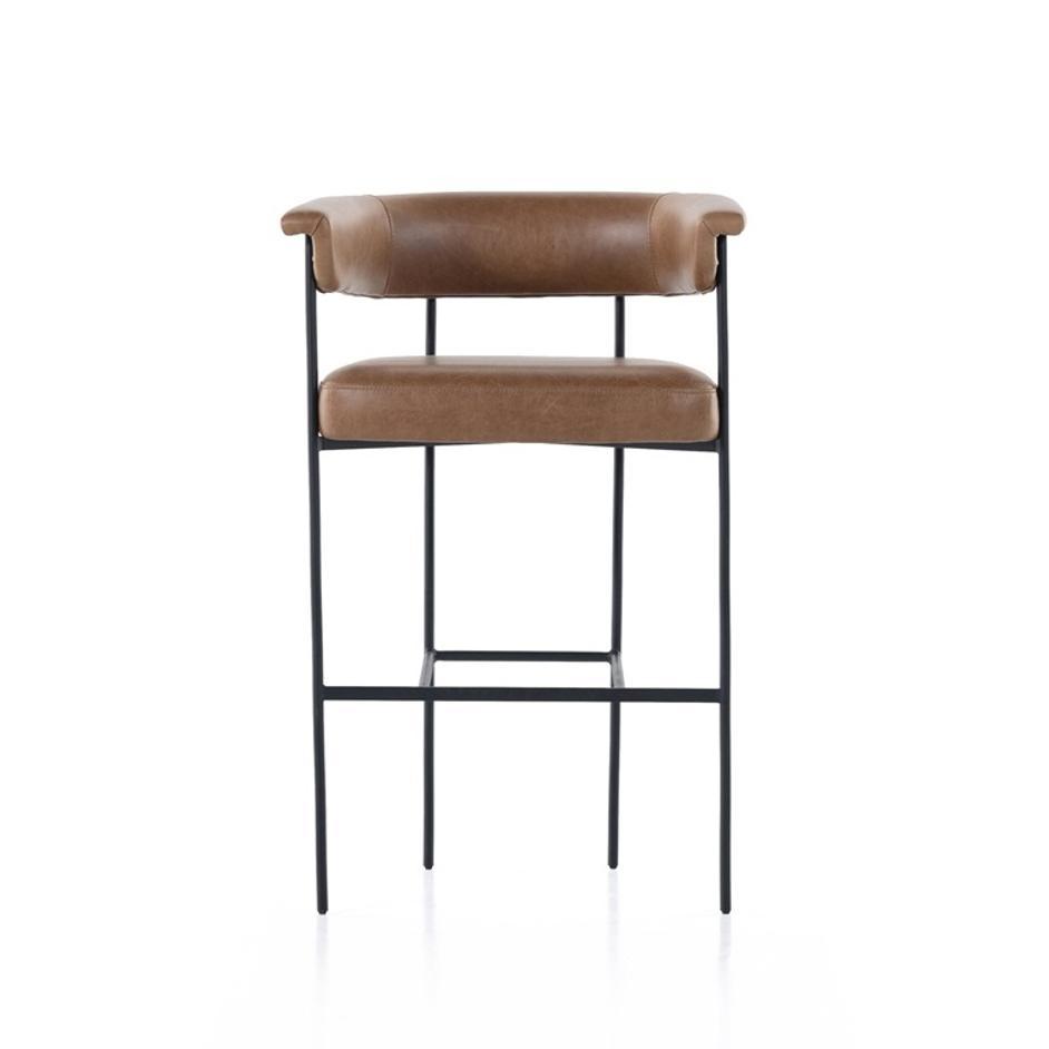 Carrie Bar Stool - Chaps Saddle by Four Hands