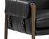 MAUTI DINING ARMCHAIR - DISTRESSED BROWN - CORTINA BLACK LEATHER by Sunpan