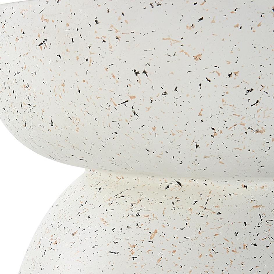 Inhale Cast White Accent Table by Uttermost