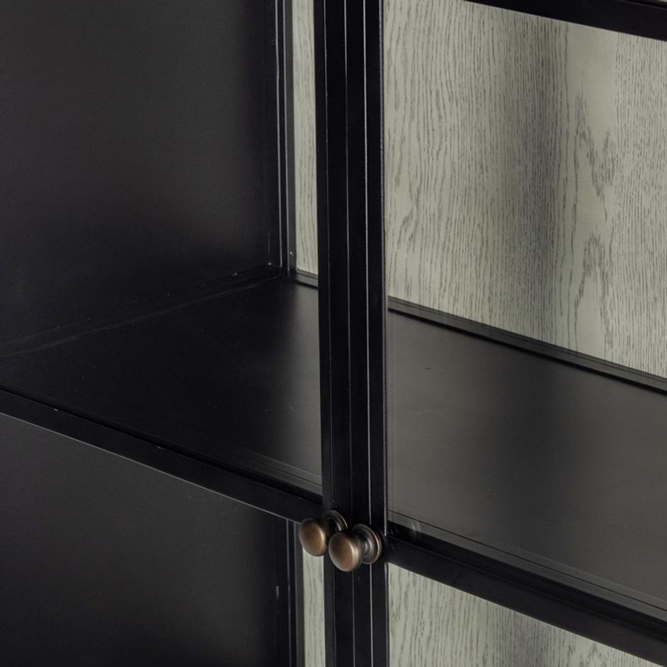 Breya Cabinet Oak In Black by FOUR HANDS