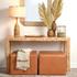 Archer Burl Wood Console, Natural by Jamie Young