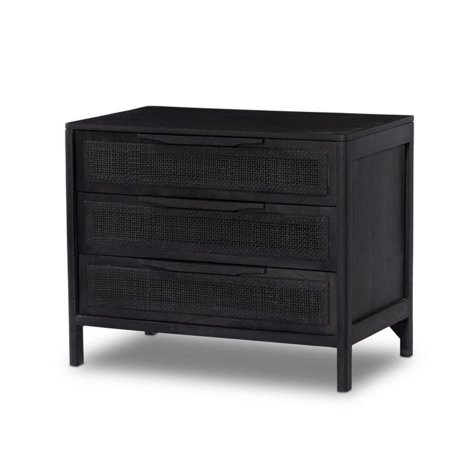 Sydney Large Nightstand - Black Wash by Four Hands