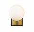 Parsons 1 Light Wall Sconce in Matte Black + Olde Brass Finish by Z-Lite
