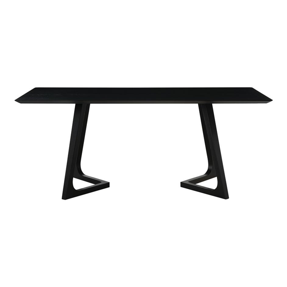 GODENZA DINING TABLE RECTANGULAR BLACK ASH by Moes Home