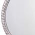 Audrey Beaded Wood Round Wall Mirror, White Washed by Jamie Young