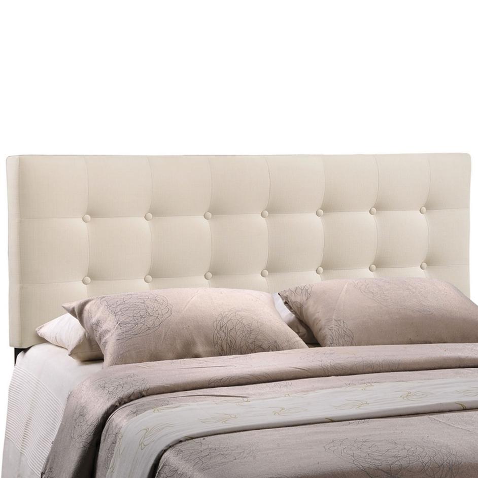 Leopold Queen Upholstered Fabric Headboard In Ivory by Modway Furniture