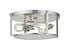 Halcyon 3 Light Flush Mount in Brushed Nickel Finish by Z-Lite