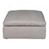 TERRA CONDO OTTOMAN LIVESMART FABRIC LIGHT GREY by Moes Home