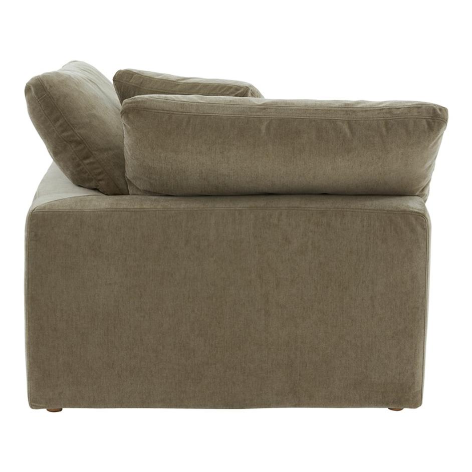 CLAY CORNER CHAIR PERFORMANCE FABRIC DESERT SAGE by Moes Home