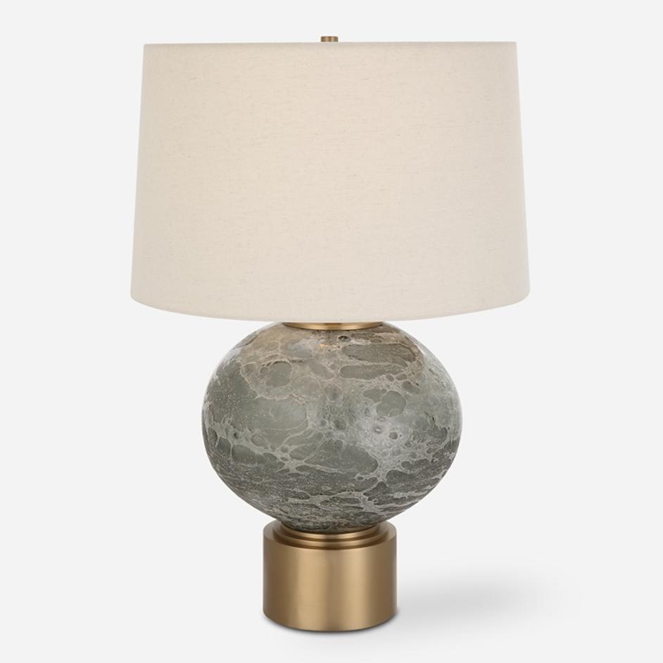 Lunia Gray Glass Table Lamp by Uttermost