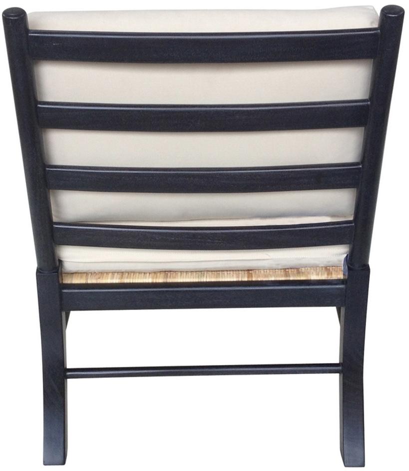 Kevin Chair with Rattan, Hand Rubbed Black by Noir Furniture