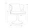 SIMONE SWIVEL DINING CHAIR - CASABLANCA CLOUD by Sunpan